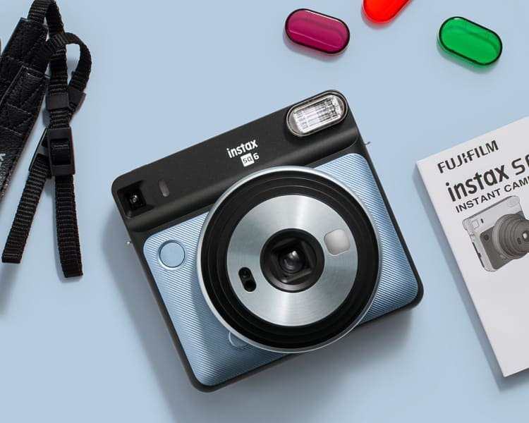 Fujifilm Instax Square SQ6 Metallic Blue Instant Camera